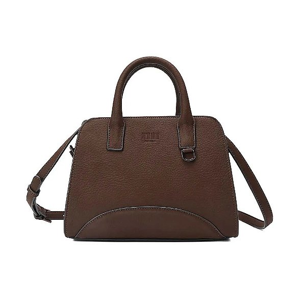BOLSA MEDIA SANTA LOLLA NOBUCK ALÇA DUPLA - DARK COCOA