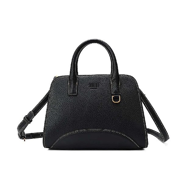 BOLSA MÉDIA SANTA LOLLA FLOATER ALÇA DUPLA - PRETO