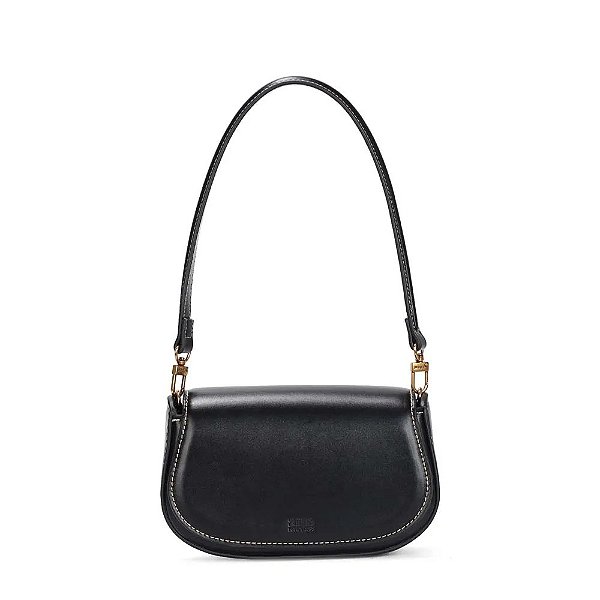 BOLSA SANTA LOLLA PEQUENA SOFT PRETA ALÇA DE OMBRO