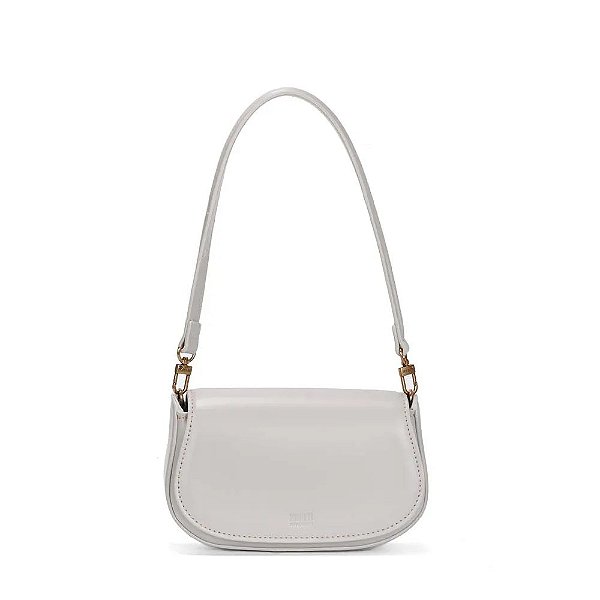 BOLSA PEQUENA SOFT SANTA LOLLA CINZA ALÇA DE OMBRO