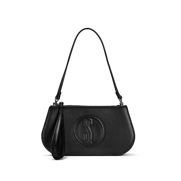 BOLSA CLUTCH SANTA LOLLA SOFT PRETO ALÇA DE OMBRO