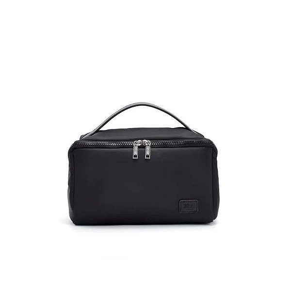 NECESSAIRE NYLON SANTA LOLLA PRETA ALÇA DE MÃO