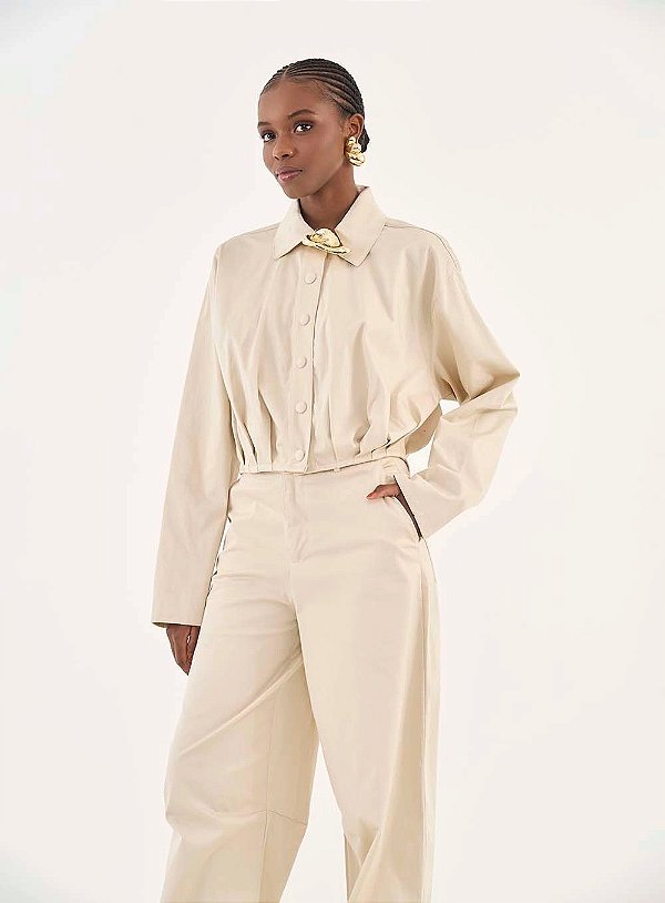 JAQUETA COLCCI LOOSE COM PREGAS