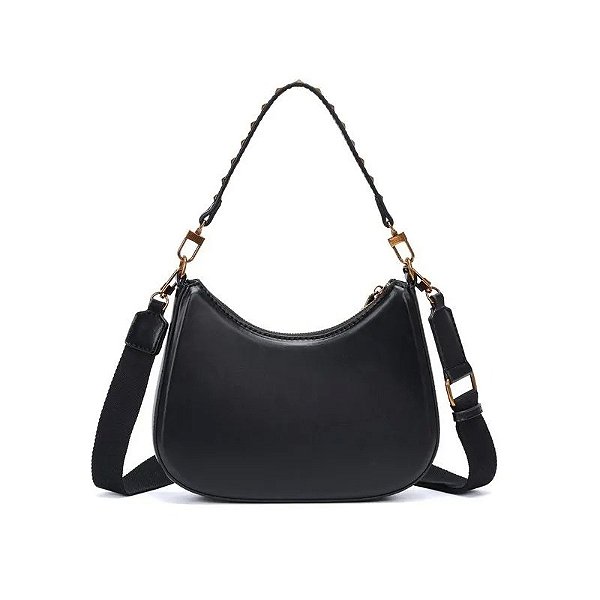 BOLSA M MATERIAL SOFT SANTA LOLLA PRETO