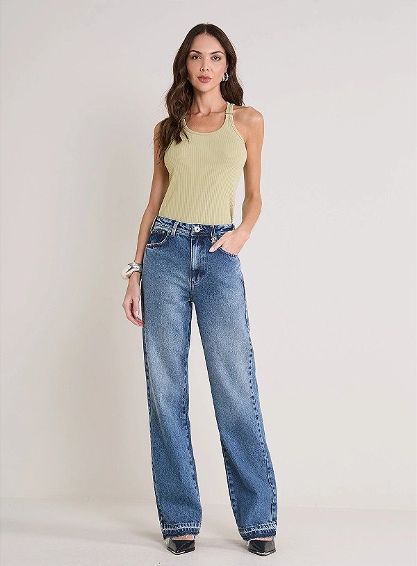 CALÇA JEANS FORUM FEMININA LAVAGEM CLARA  BELLA