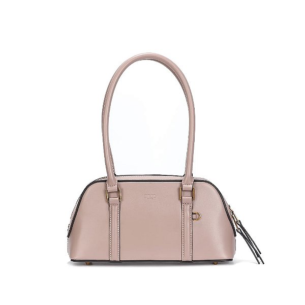 BOLSA DE OMBRO SANTA LOLLA ESTRUTURADA SOFT LISO ROSÊ