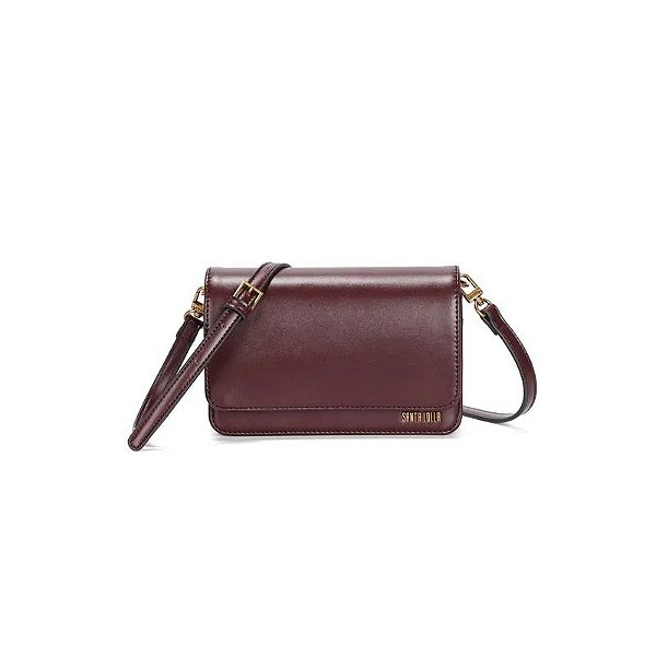 BOLSA PEQUENA SANTA LOLLA SOFT LISO ROXO BERRY TRANSVERSAL