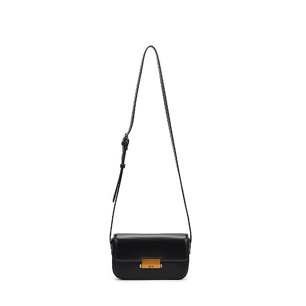 BOLSA PEQUENA SOFT SANTA LOLLA PRETO ALÇA TRANSVERSAL