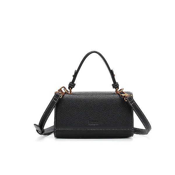 BOLSA PEQUENA SANTA LOLLA FLOATER ESTRUTURADA PRETA
