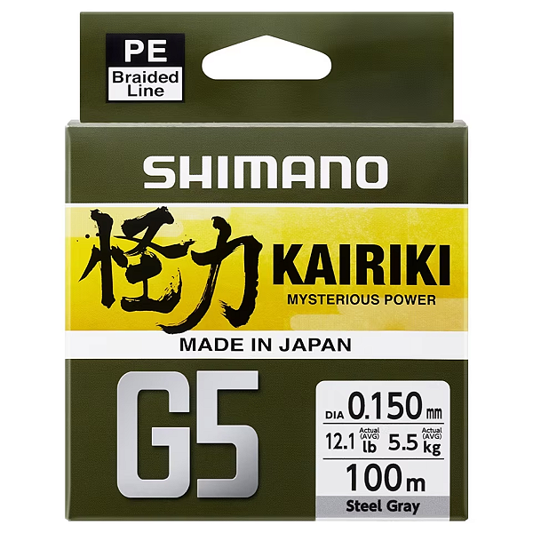 Linha Multifilamento Shimano Kairiki G5 - 150m
