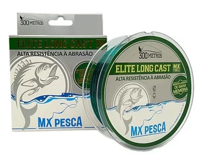 Linha Monofilamento Mx Pesca Elite Long Cast 300m - Verde Escuro