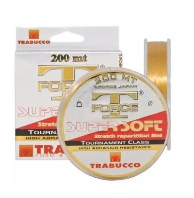 Linha Monofilamento Trabucco T-Force Super Soft 200m - Dourada