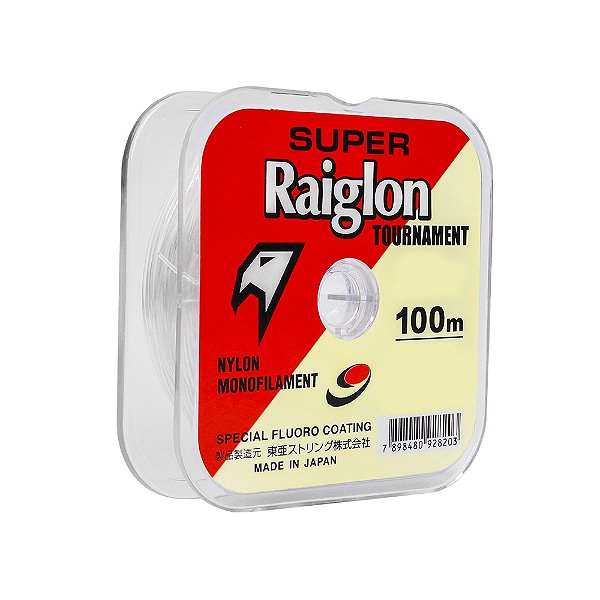 Linha Monofilamento Super Raiglon Tournament - 100m - Branca