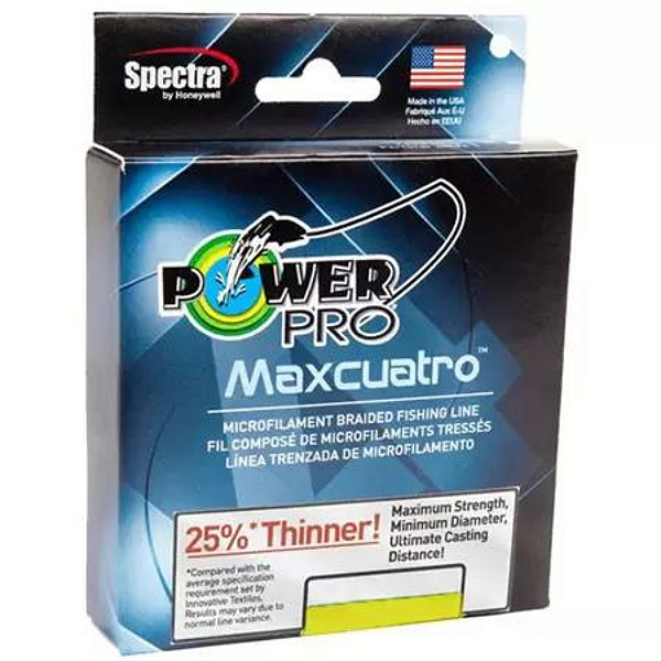 Linha Multifilamento Power Pro Maxcuatro - 275m - Amarelo