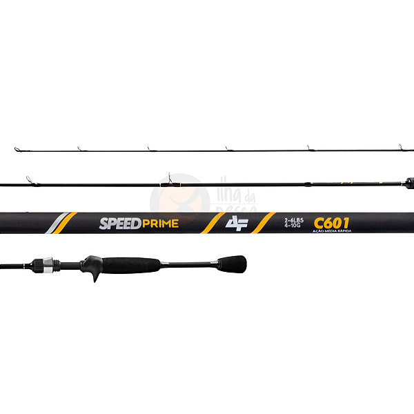 Vara Albatroz Fishing SpeedPrime 6'0 (1,83m) 2-6lb - 1 parte - Carretilha