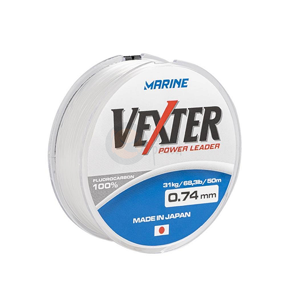 Linha Fluorcarbon Marine Sports Vexter Power Leader - 50m - Transparente