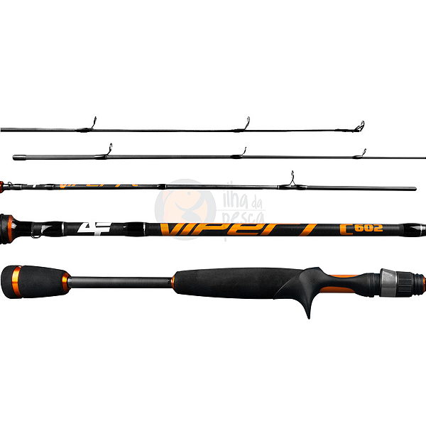 Vara Albatroz Fishing Viper I 6'0 (1,80m) 8-17lb - 1 parte - Carretilha