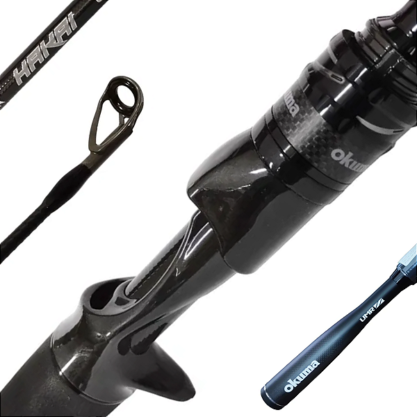 Vara Okuma Hakai Ultimate 6'0 (1,82m) 16-40lb - 4 partes - Carretilha