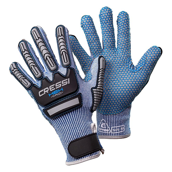 Luva Cressi Hex Grip - Azul