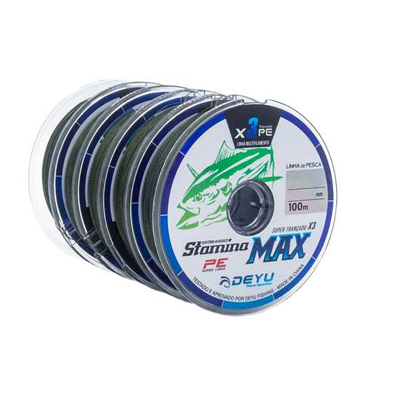 Linha Multifilamento Deyu Stamina Max 4x (Verde) 100m