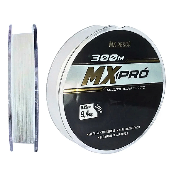Linha Multifilamento Mx Pesca Mx Pró 4x (300m) - Branco