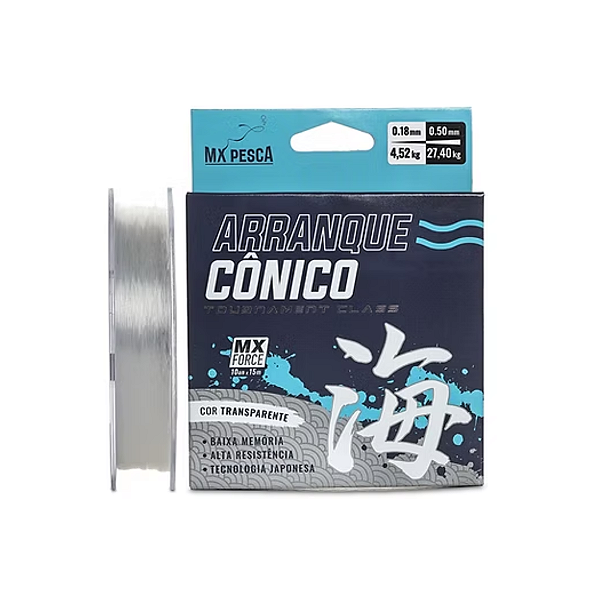Arranque Cônico Progressivo Mx Pesca - Transparente