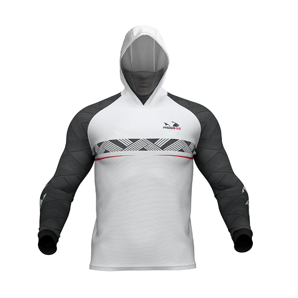 Camisa Presa Viva Poliamida Nanotech com Capuz - Cichlas 02