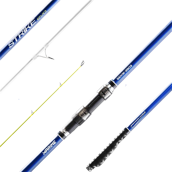 Vara Marine Sports Strike Evo KW-3903 (3,90m) - 3 partes - Molinete