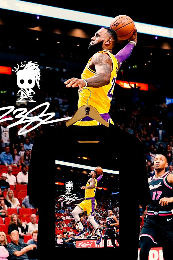 Camiseta Lebron James Enterrando