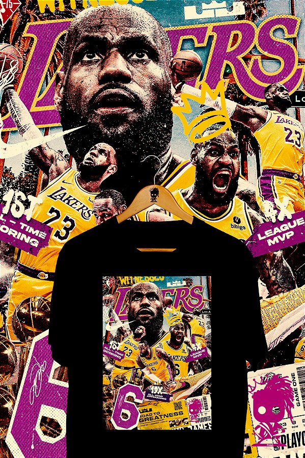 Camiseta Lebron James Colorida