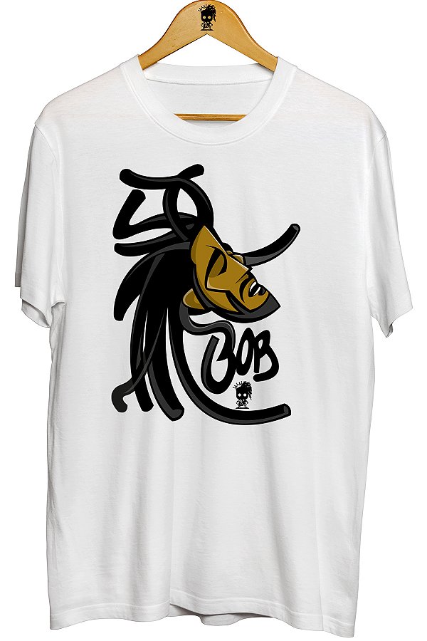 Camiseta Bob Marley Face Dread Desenho
