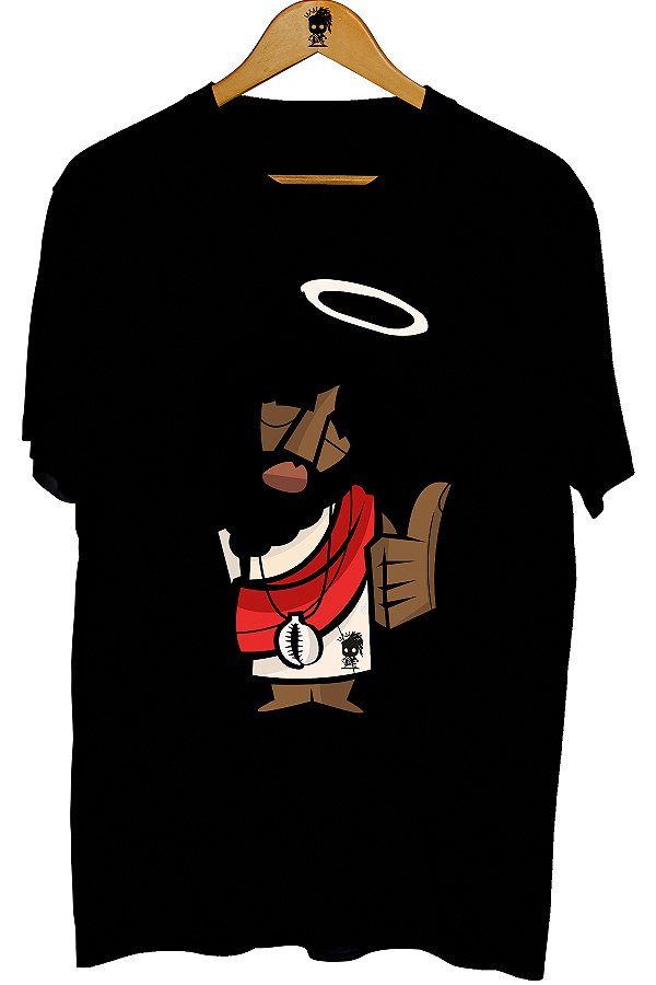 Camiseta Black Jesus Jóia Desenho