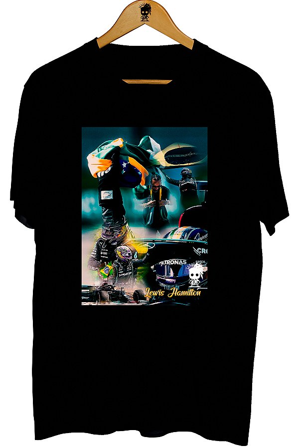 Camiseta Lewis Hamiltom Brasil