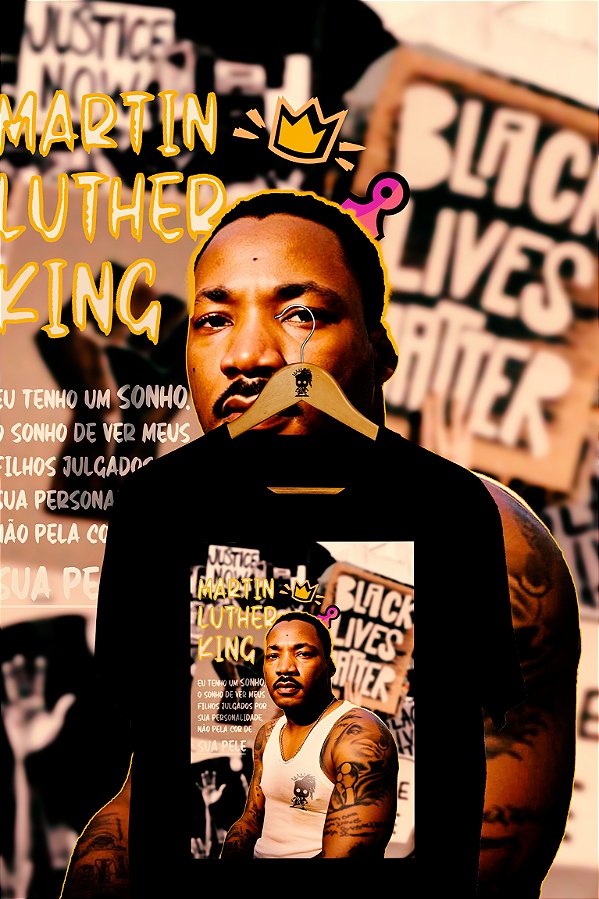 Camiseta Martin Luther King – Estampa Ativista