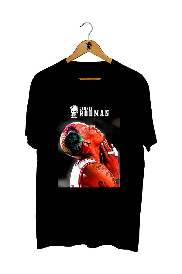 Camiseta Dennis Rodman Cabelo Colorido