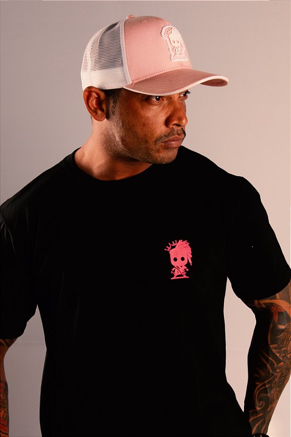 Camiseta Preteytinha Peito Pink