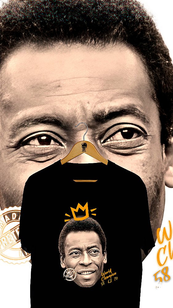 Camiseta Pelé Face