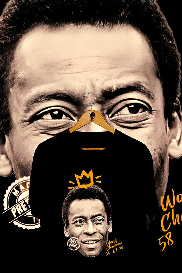 Camiseta Pelé Face