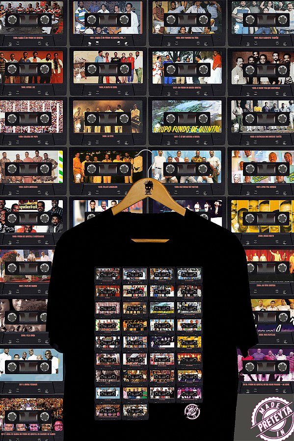 Camiseta  Fundo de Quintal- Fita K7