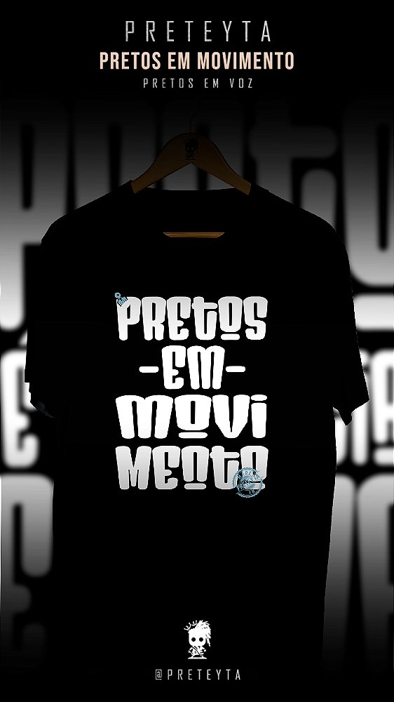 Camiseta - Preto em Movimento