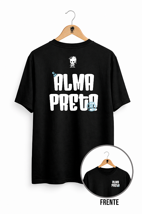 Camiseta - Alma preta (Frente e Costas)