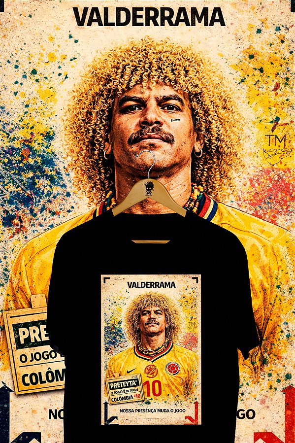 Camiseta Valderrama - Colômbia