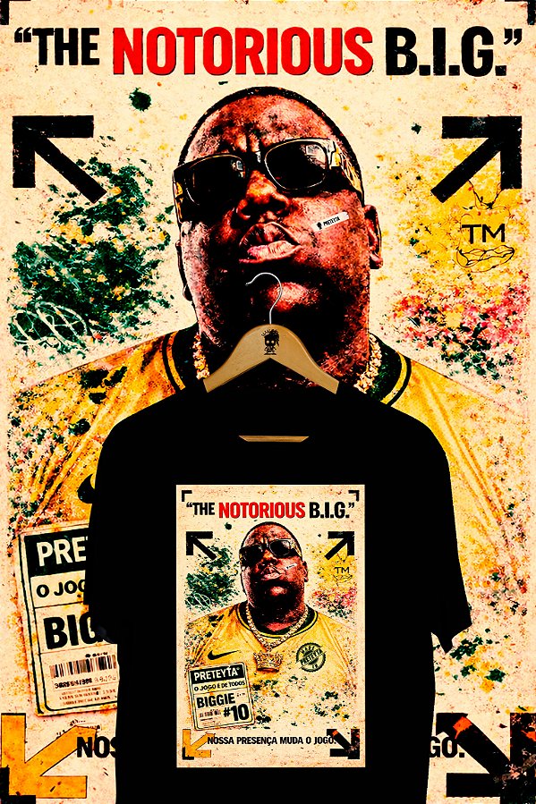 Camiseta Notorious BIG - Brasil