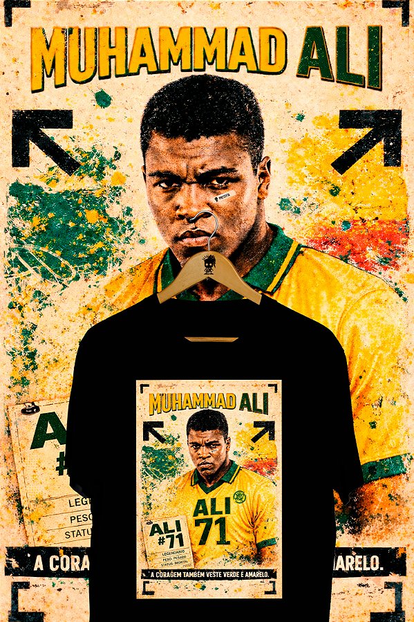 Camiseta Muhammad Ali - Brasil
