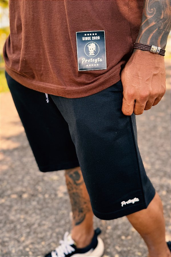 Bermuda Moletom Preteyta