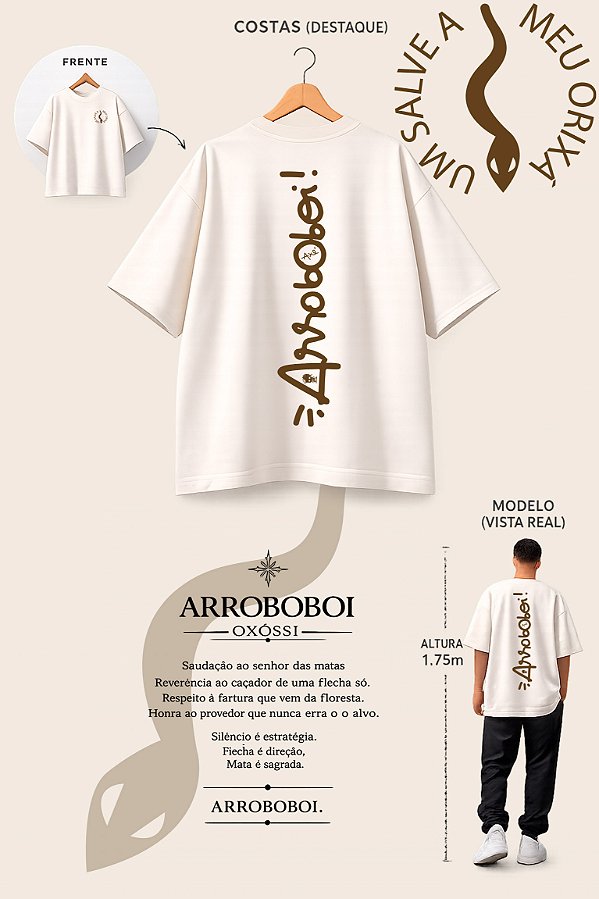 Camiseta Oversized Oxumaré