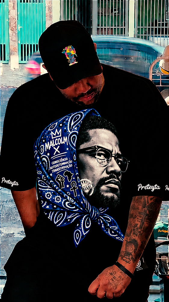 Camiseta Oversized Malcolm X