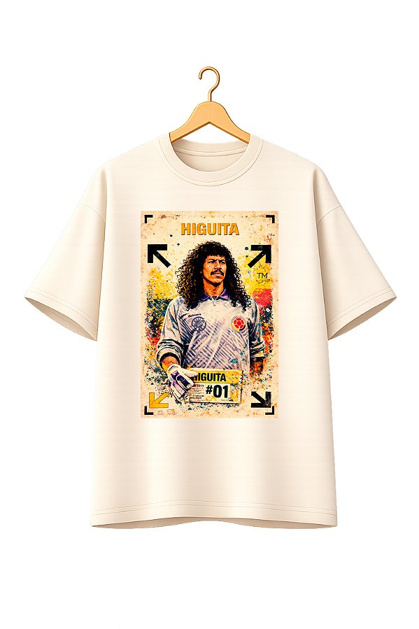 Camiseta Oversized Copa Preta - Higuita
