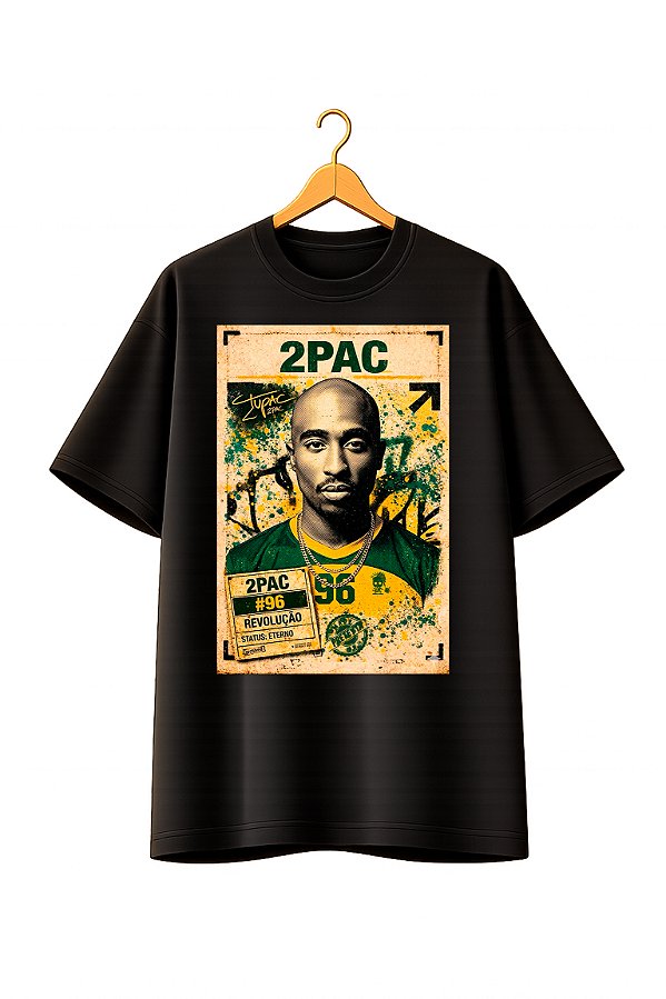 Camiseta Oversized Copa Preta - Tupac