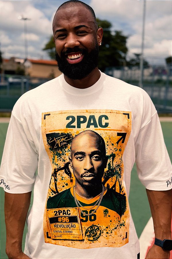 Camiseta Oversized Copa Preta - Tupac